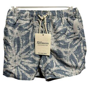Mens Original Paperbacks Waikiki Volley Swim Trunks Slate Blue Sz XL